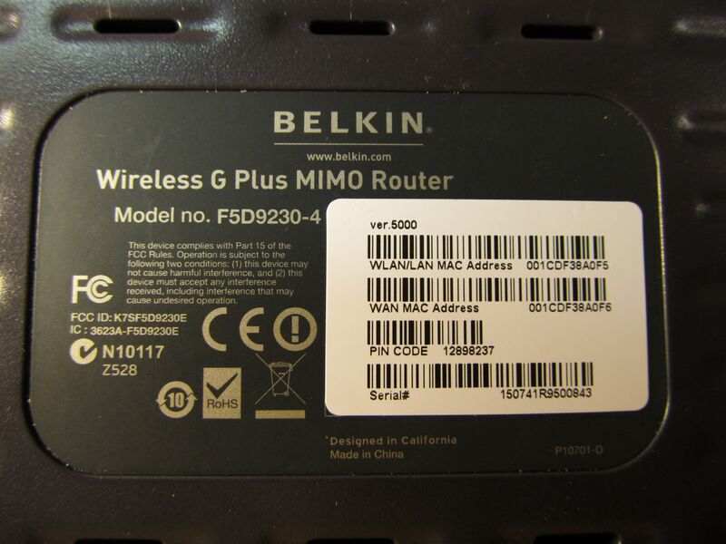 File:Belkin F5D9230 v5 label.jpg